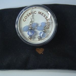 ALEX AND ANI EARRINGS COSMIC MESSAGES SILVER POUCH